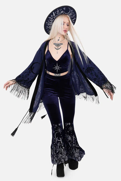 【RESTYLE】アウター＊ MOON GARDEN KIMONO【取寄】