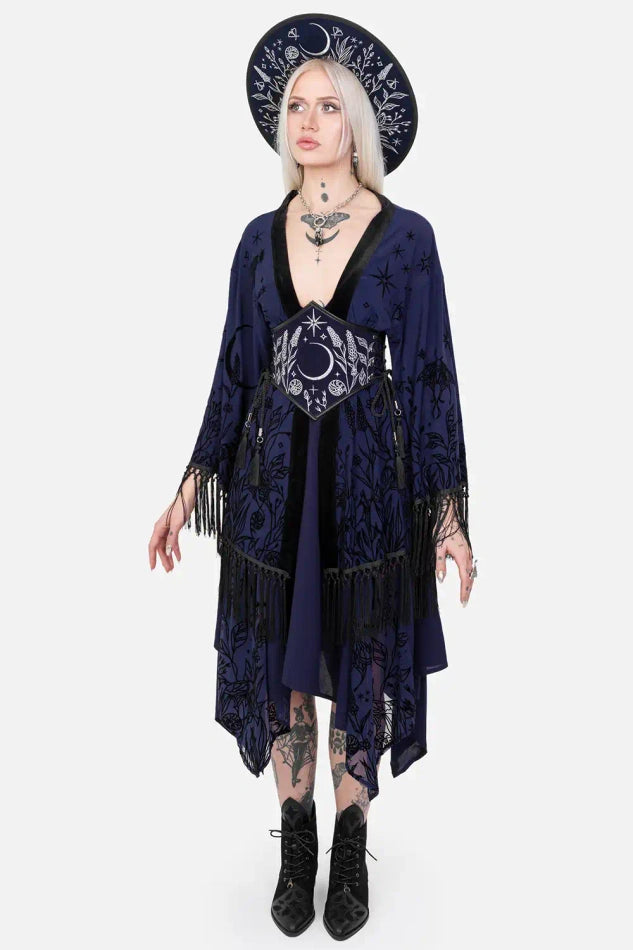 【RESTYLE】アウター＊ MOON GARDEN KIMONO【取寄】