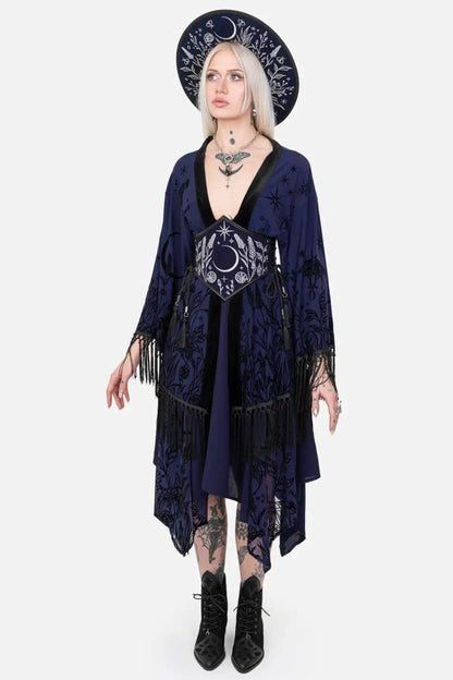 【RESTYLE】アウター＊ MOON GARDEN KIMONO【取寄】