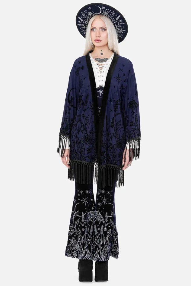 【RESTYLE】アウター＊ MOON GARDEN KIMONO【取寄】