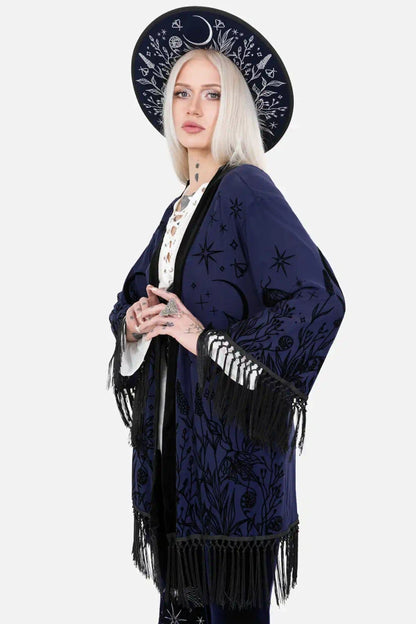 【RESTYLE】アウター＊ MOON GARDEN KIMONO【取寄】