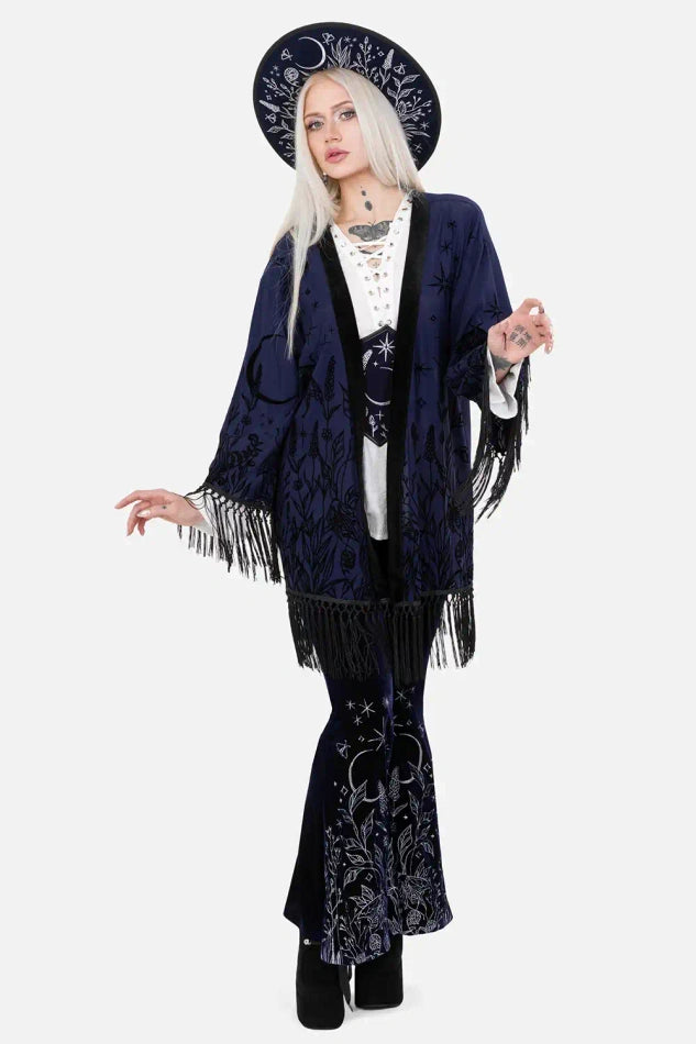 【RESTYLE】アウター＊ MOON GARDEN KIMONO【取寄】