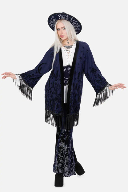 【RESTYLE】アウター＊ MOON GARDEN KIMONO【取寄】