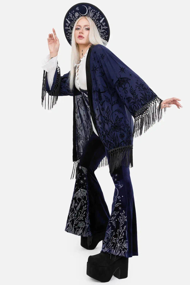 【RESTYLE】アウター＊ MOON GARDEN KIMONO【取寄】