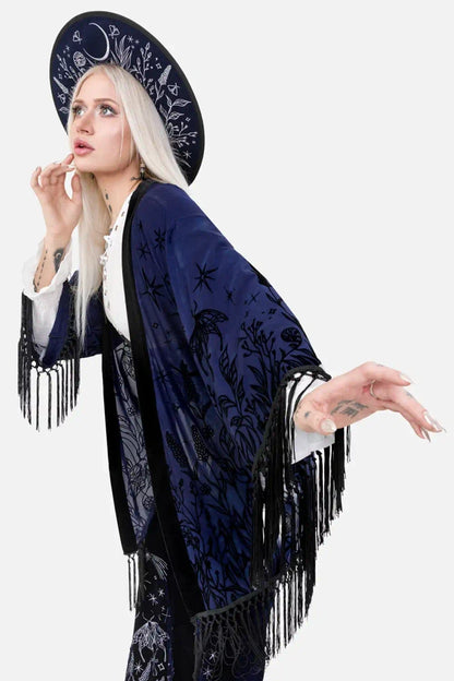 【RESTYLE】アウター＊ MOON GARDEN KIMONO【取寄】