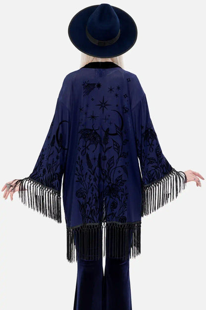 【RESTYLE】アウター＊ MOON GARDEN KIMONO【取寄】