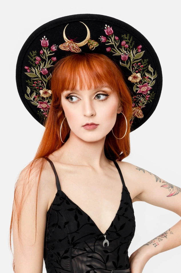 【RESTYLE】ハット＊WILDFLOWER WIDE BRIM HAT【取寄】