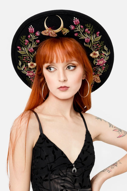 【RESTYLE】ハット＊WILDFLOWER WIDE BRIM HAT【取寄】