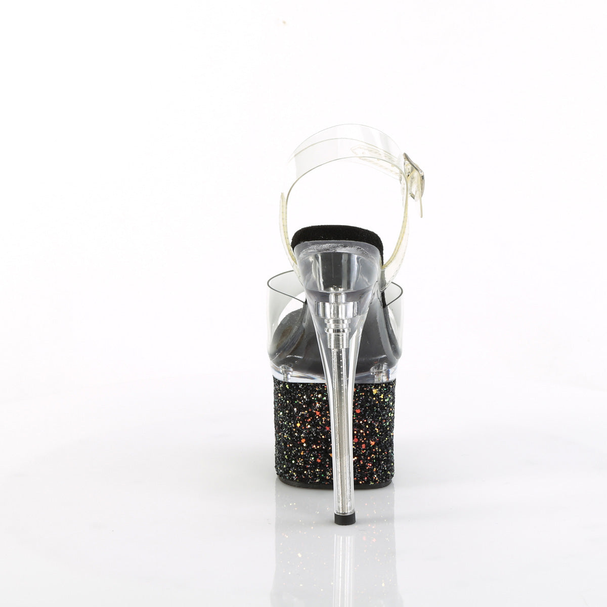【PLEASER】ESTEEM-708LG シューズ Clr/Clr-Blk Multi Glitter【取寄】