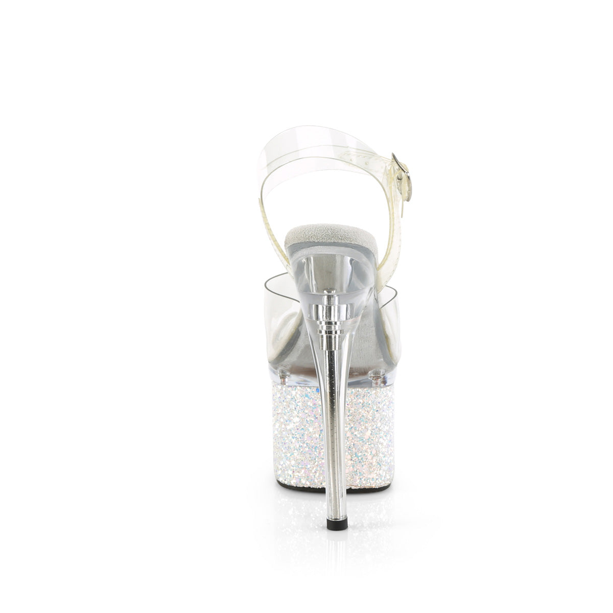 【PLEASER】ESTEEM-708LG シューズ Clr/Clr-Wht Multi Glitter【取寄】