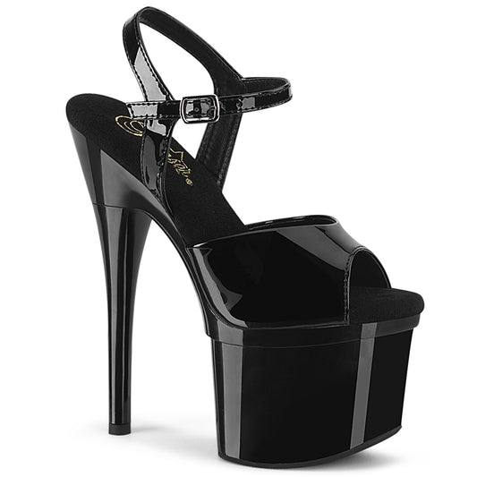 【PLEASER】ESTEEM-709 プラットフォームシューズ Blk Pat/Blk【取寄】