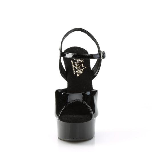 【PLEASER】EXCITE-609 プラットフォームシューズ Blk Pat/Blk【取寄】