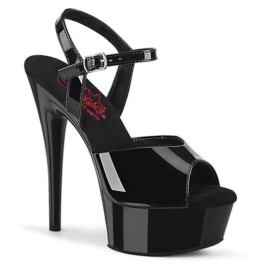 【PLEASER】EXCITE-609 プラットフォームシューズ Blk Pat/Blk【取寄】