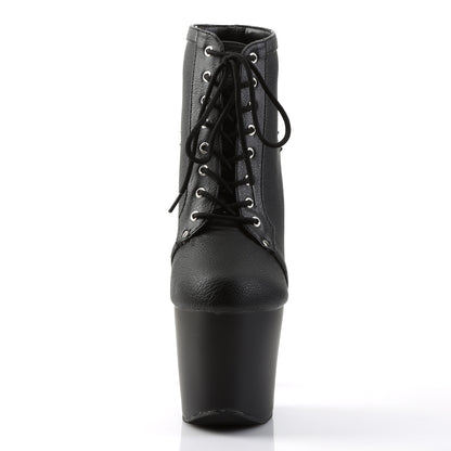 【PLEASER】FEARLESS-700-28 シューズ Blk Faux Leather/Blk Matte【取寄】