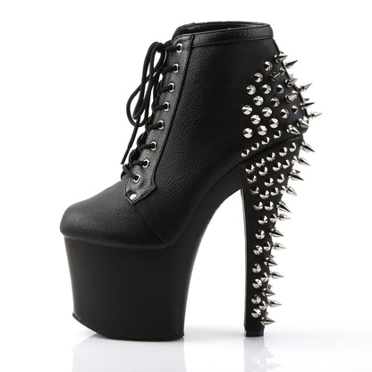 【PLEASER】FEARLESS-700-28 シューズ Blk Faux Leather/Blk Matte【取寄】
