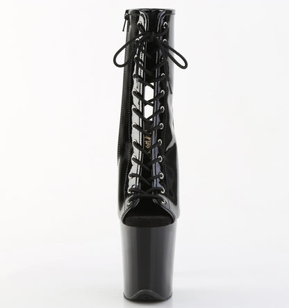 【PLEASER】FLAMINGO-1016 シューズ Blk Pat/Blk【取寄】