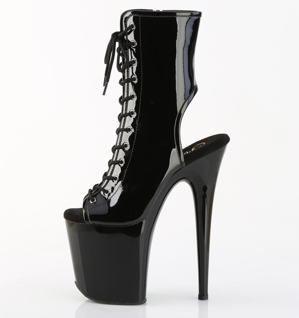 【PLEASER】FLAMINGO-1016 シューズ Blk Pat/Blk【取寄】