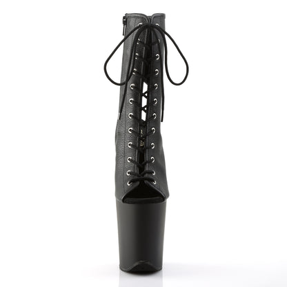 【PLEASER】FLAMINGO-1016 シューズ Blk Faux Leather/Blk Matte【取寄】