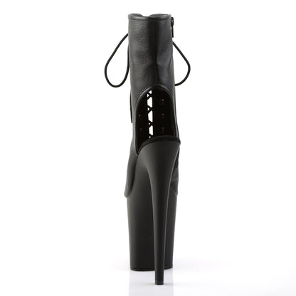【PLEASER】FLAMINGO-1016 シューズ Blk Faux Leather/Blk Matte【取寄】