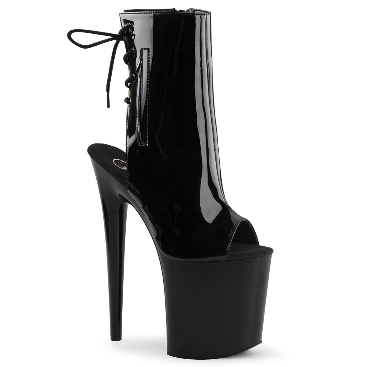 【PLEASER】FLAMINGO-1018 プラットフォームシューズ Blk Pat/Blk【取寄】