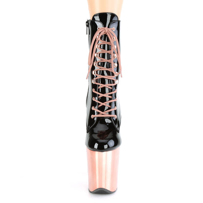【PLEASER】FLAMINGO-1020 シューズ Blk Pat/Rose Gold Chrome【取寄】