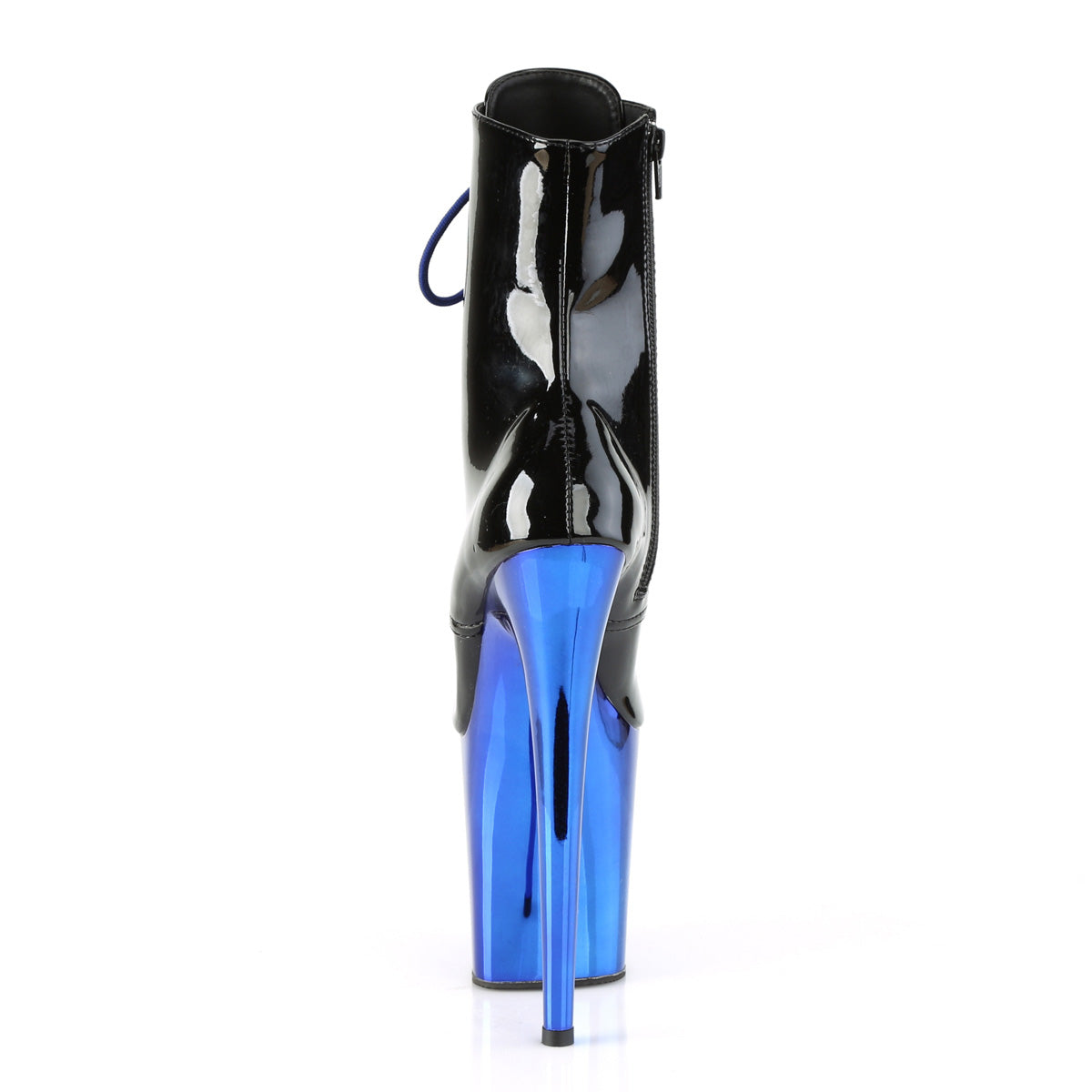 【PLEASER】FLAMINGO-1020 シューズ Blk Pat/Royal Blue Chrome【取寄】