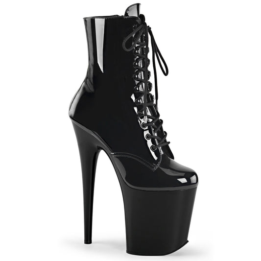 【PLEASER】FLAMINGO-1020 プラットフォームシューズ Blk Pat/Blk【取寄】