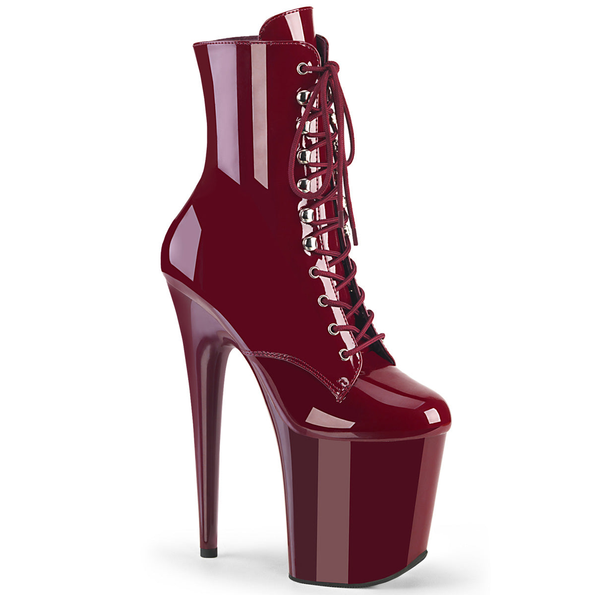 【PLEASER】FLAMINGO-1020 シューズ Burgundy Pat/Burgundy【取寄】
