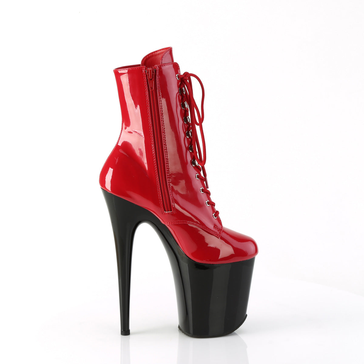 【PLEASER】FLAMINGO-1020 シューズ Red Pat/Blk【取寄】
