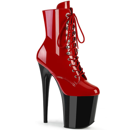 【PLEASER】FLAMINGO-1020 シューズ Red Pat/Blk【取寄】