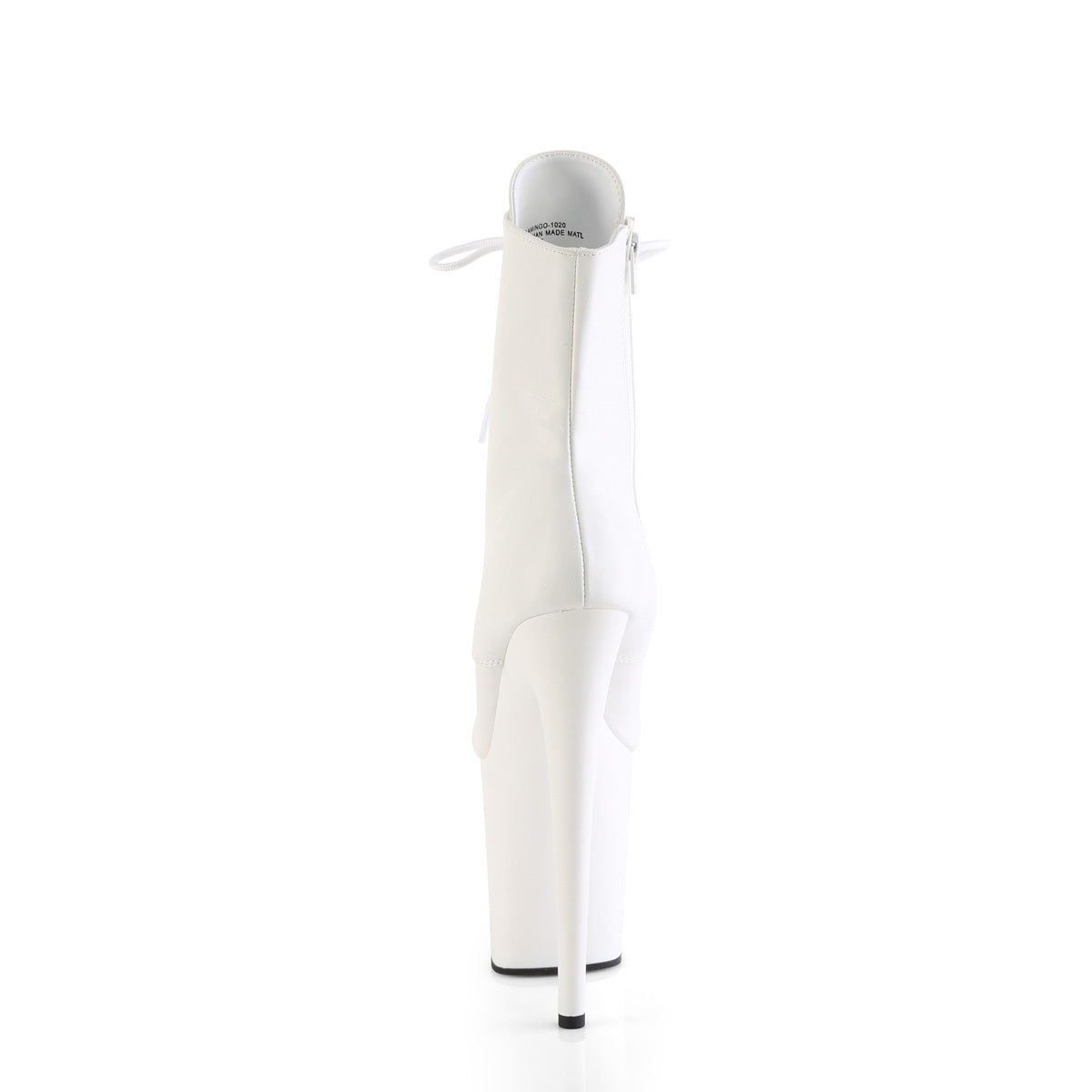 【PLEASER】FLAMINGO-1020 シューズ Wht Faux Leather/Wht Matte【取寄】