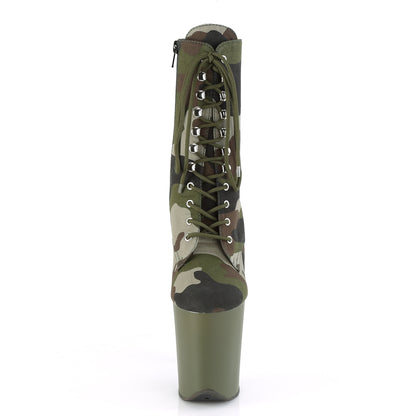 【PLEASER】FLAMINGO-1020CAMO シューズ Green Camo Fabric/Dark Olive Matte【取寄】