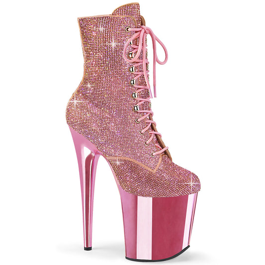 【PLEASER】FLAMINGO-1020CHRS プラットフォームシューズ B. Pink RS/B. Pink Chrome【取寄】
