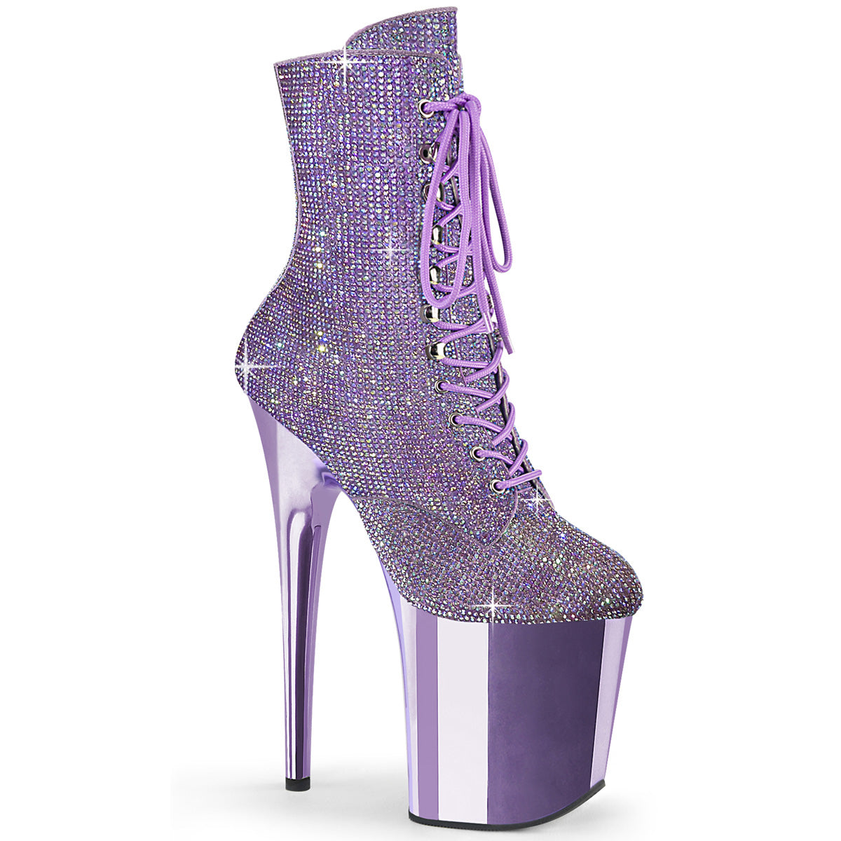 【PLEASER】FLAMINGO-1020CHRS シューズ Lavender Multi RS/Lavender Chrome【取寄】