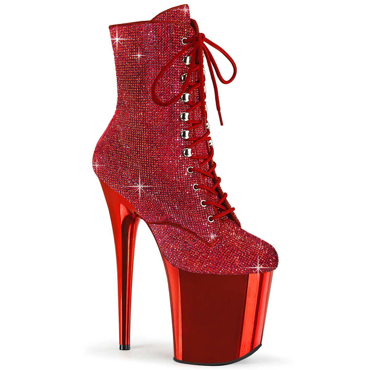 【PLEASER】FLAMINGO-1020CHRS シューズ Red RS/Red Chrome【取寄】