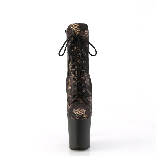 【PLEASER】FLAMINGO-1020CM プラットフォームシューズ Green Camo-Mesh/Blk Matte【取寄】