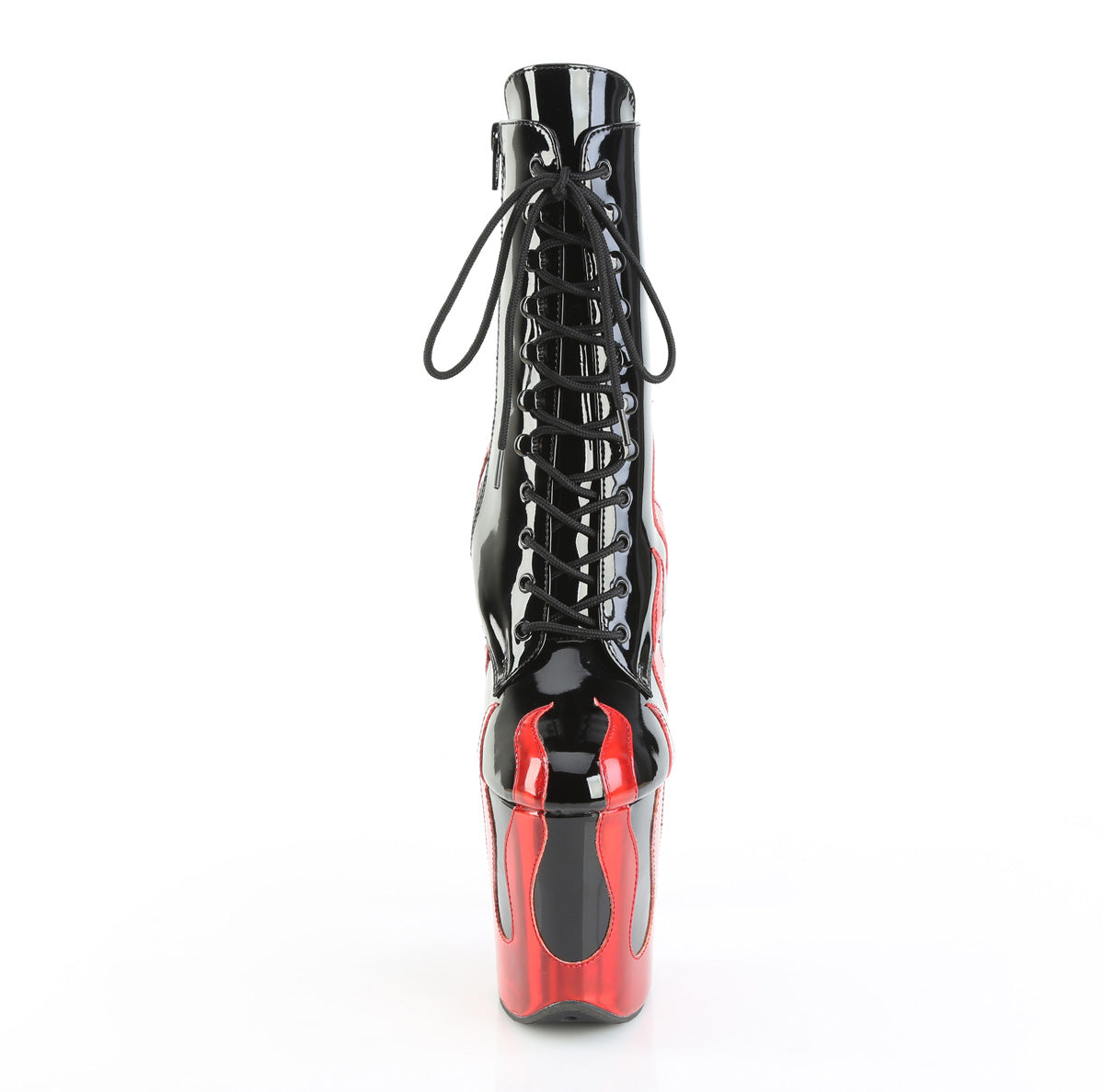 【PLEASER】FLAMINGO-1020FLM シューズ Blk Pat-Red Metallic Pu/Blk-Red Metallic Pu【取寄】