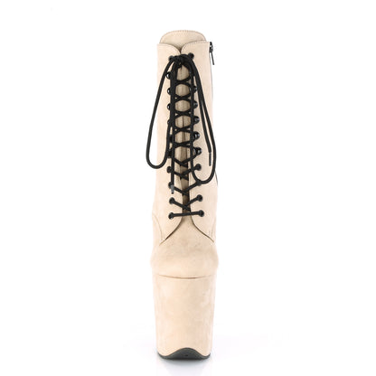 【PLEASER】FLAMINGO-1020FS シューズ Beige Faux Suede/Beige Faux Suede【取寄】