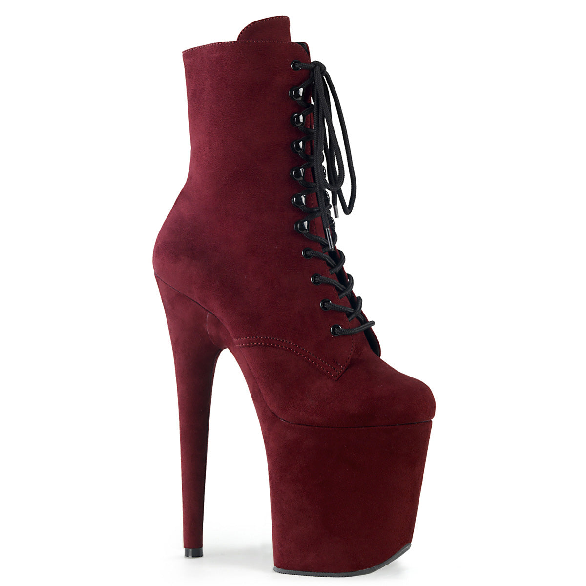 【PLEASER】FLAMINGO-1020FS シューズ Burgundy Faux Suede/Burgundy Faux Suede【取寄】
