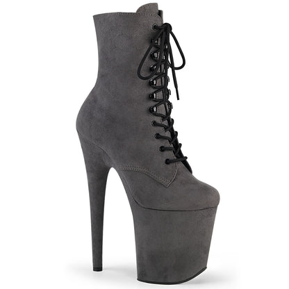 【PLEASER】FLAMINGO-1020FS シューズ Grey Faux Suede/Grey Faux Suede【取寄】
