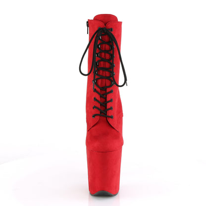 【PLEASER】FLAMINGO-1020FS シューズ Red Faux Suede/Red Faux Suede【取寄】