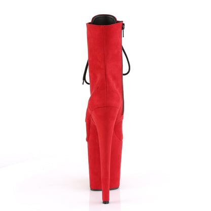【PLEASER】FLAMINGO-1020FS シューズ Red Faux Suede/Red Faux Suede【取寄】