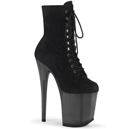【PLEASER】FLAMINGO-1020FST シューズ Blk Faux Suede/Frosted Blk【取寄】