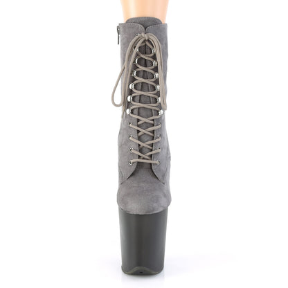【PLEASER】FLAMINGO-1020FST シューズ Grey Faux Suede/Frosted Grey【取寄】