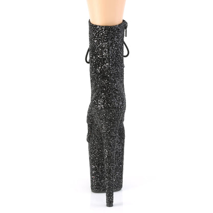 【PLEASER】FLAMINGO-1020GWR シューズ Blk Glitter/Blk Glitter【取寄】