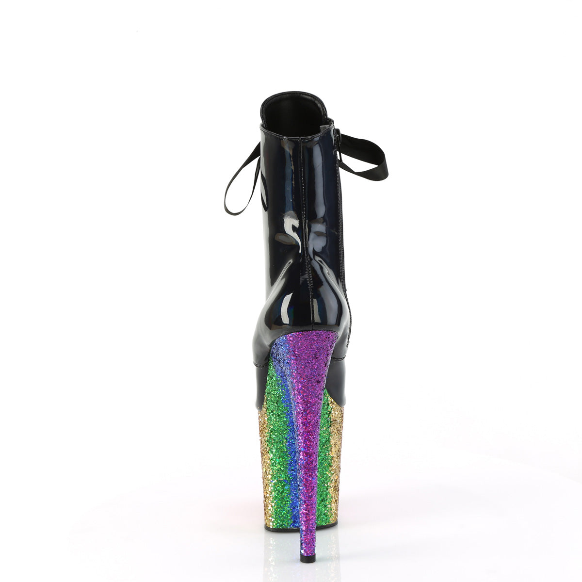 【PLEASER】FLAMINGO-1020HG シューズ Blk Holo Pat/Rainbow Glitter【取寄】
