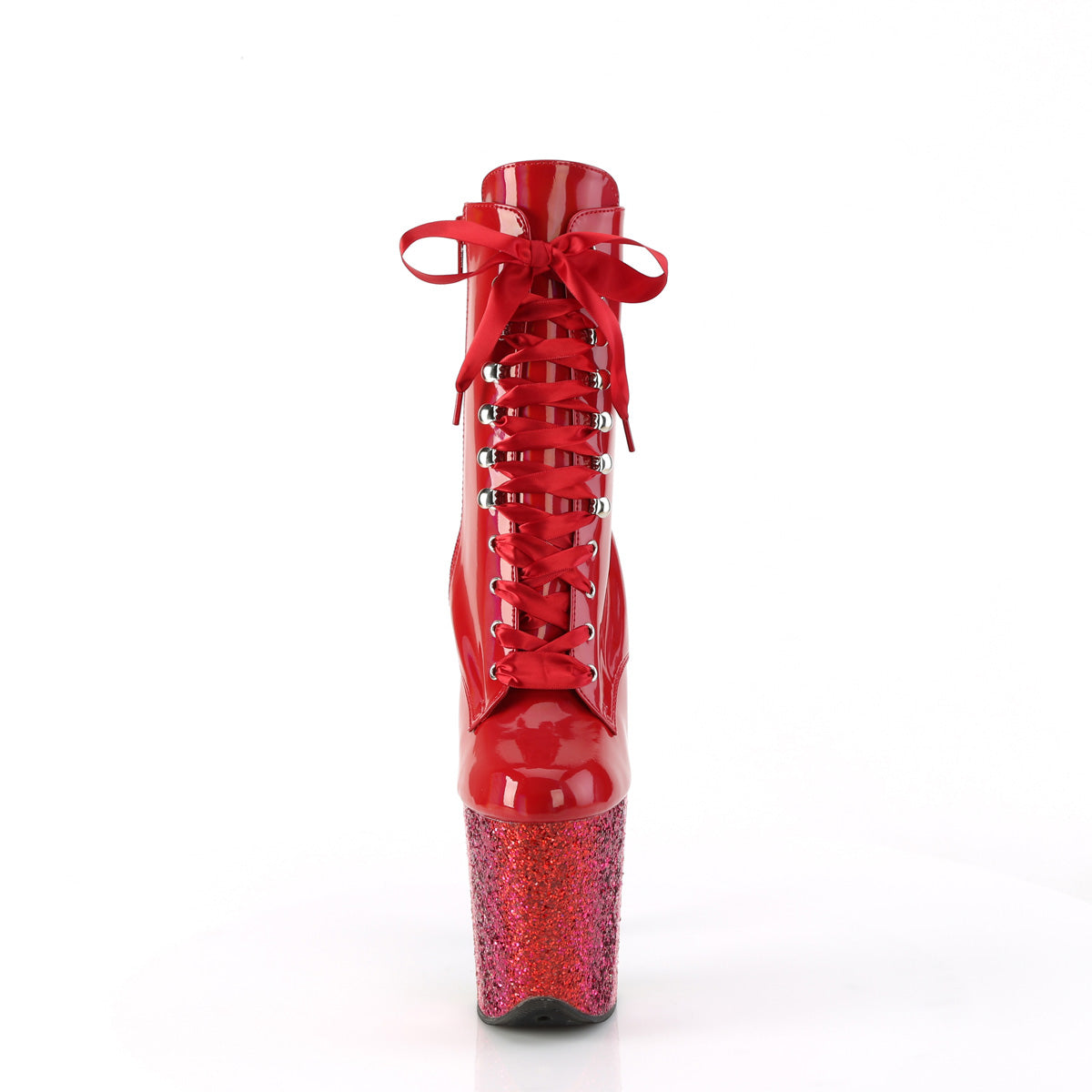 【PLEASER】FLAMINGO-1020HG シューズ Red Holo Pat/Rainbow Glitter【取寄】