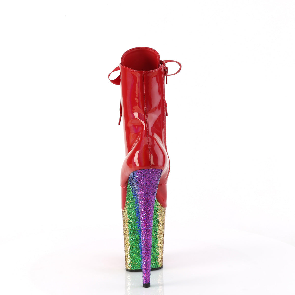 【PLEASER】FLAMINGO-1020HG シューズ Red Holo Pat/Rainbow Glitter【取寄】