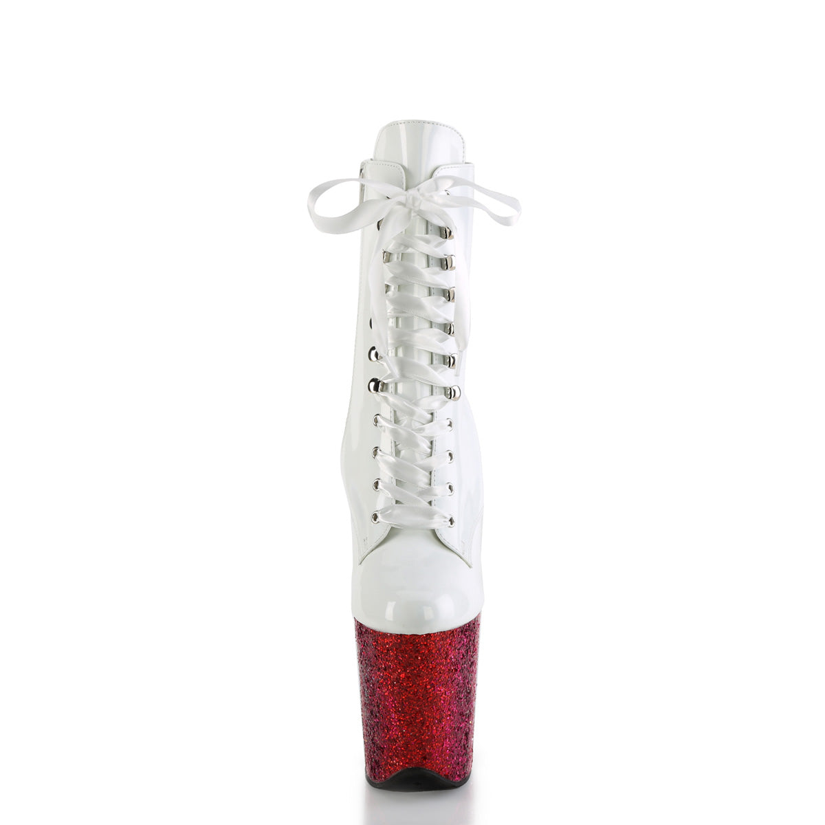 【PLEASER】FLAMINGO-1020HG シューズ Wht Holo Pat/Rainbow Glitter【取寄】