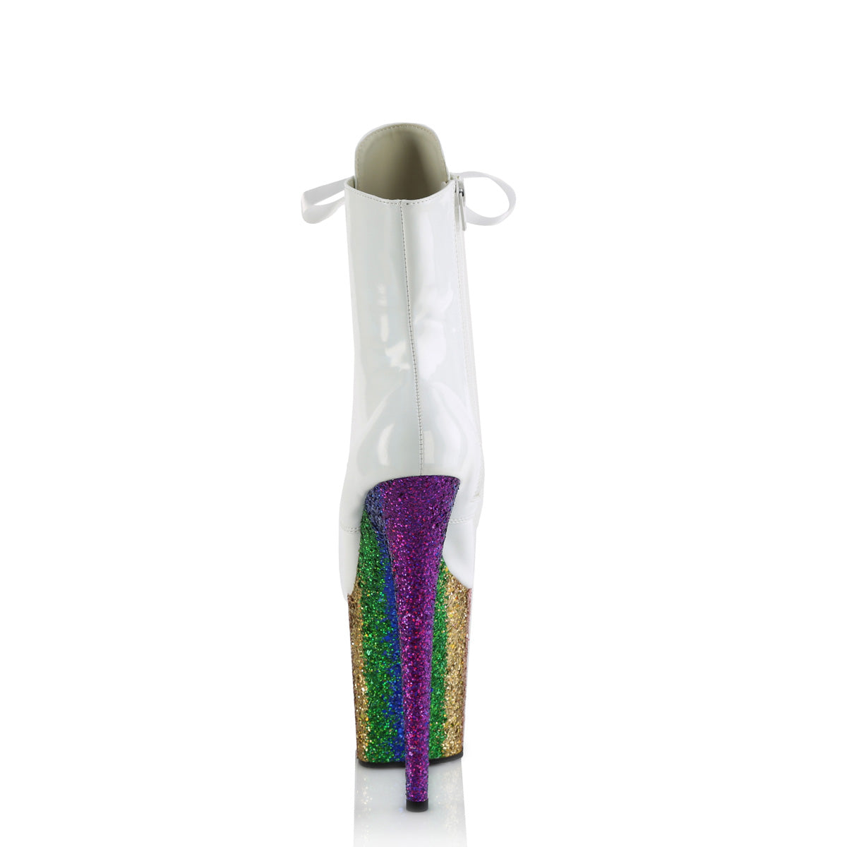 【PLEASER】FLAMINGO-1020HG シューズ Wht Holo Pat/Rainbow Glitter【取寄】